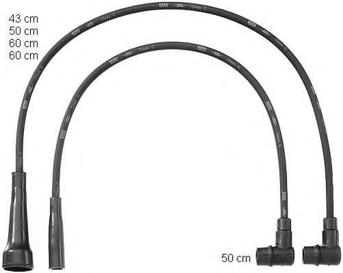 Fios de alta voltagem, kit para Renault Trafic I TXW