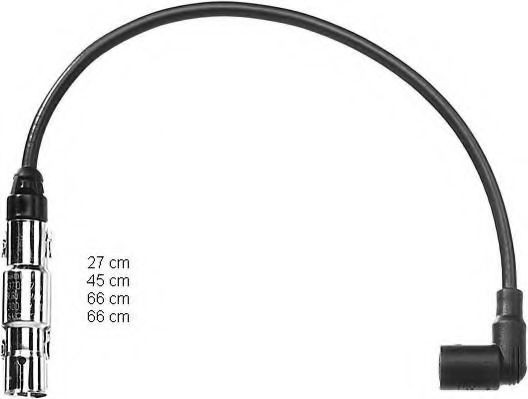ZEF989 Beru Fios de alta voltagem, kit