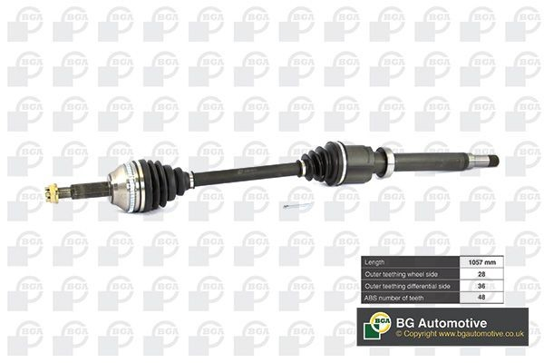 DS2351RA BGA Semieixo (acionador) dianteiro direito