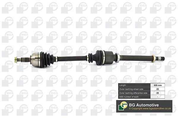 DS7349R BGA Semieixo (acionador) dianteiro direito