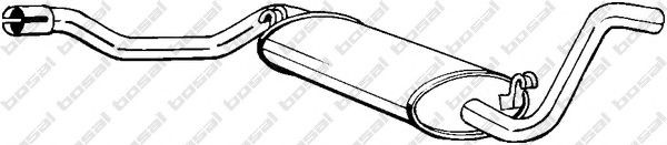 Silenciador, parte traseira para Audi 80 B2 81, 85