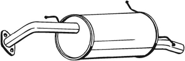 Silenciador, parte traseira para Mazda 323 F IV BG