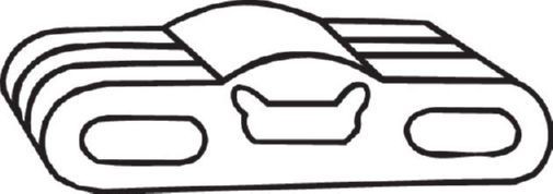 Coxim de fixação do silenciador Opel Astra F 53B