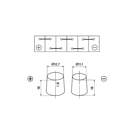 Bateria recarregável (PILHA) ETS35JL Magneti Marelli
