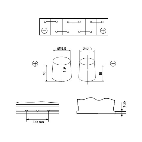 Bateria recarregável (PILHA) 0092S4E410 Bosch