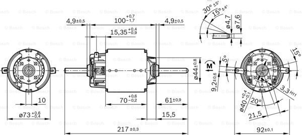 Compre 0130101616 Bosch Motor de ventilador de forno (de aquecedor de salão)