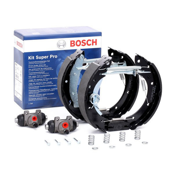 Sapatas do freio traseiras de tambor, montadas com cilindros, kit Bosch 0204114556 preço, a partir de 115,58 USD
