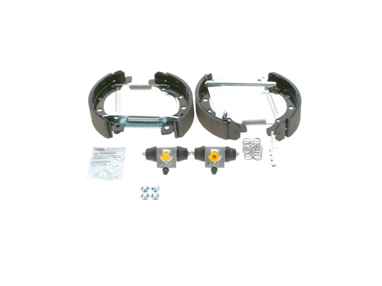 Sapatas do freio traseiras de tambor, montadas com cilindros, kit Bosch 0204114682 preço, a partir de 122,71 USD