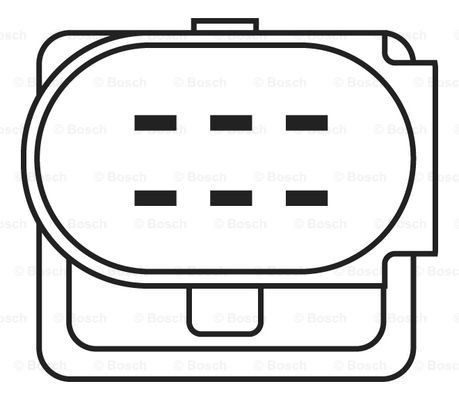 Sonda lambda, sensor de oxigênio até o catalisador 0258007353 Bosch