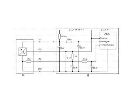 Sensor de temperatura de combustível Bosch 0261230145