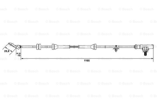 Compre 0265007537 Bosch Sensor dianteiro de ABS