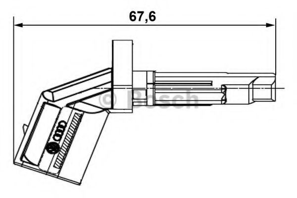 Compre 0265007930 Bosch Sensor ABS dianteiro esquerdo