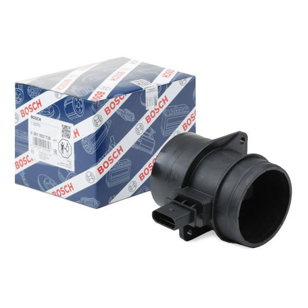 0281002735 Bosch Sensor de fluxo (consumo) de ar, medidor de consumo M.A.F. - (Mass Airflow)