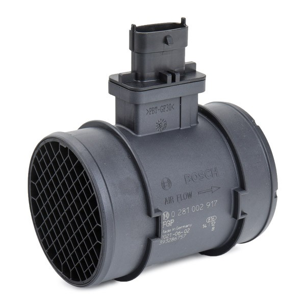 0281002917 Bosch Sensor de fluxo (consumo) de ar, medidor de consumo M.A.F. - (Mass Airflow)