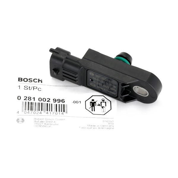 0281002996 Bosch Sensor de pressão de supercompressão