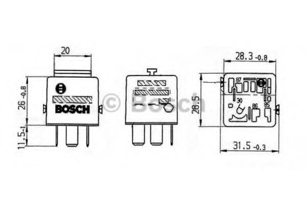 0332019456 Bosch Relê de pisca-pisca