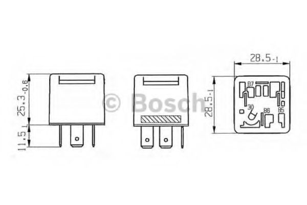 Relê de aparelho de ar condicionado 0332019457 Bosch