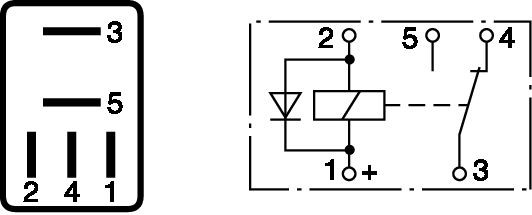 Relê de pisca-pisca 0332207402 Bosch