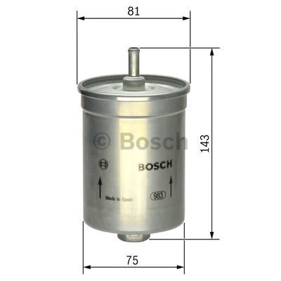 Filtro de combustível 0450905007 Bosch