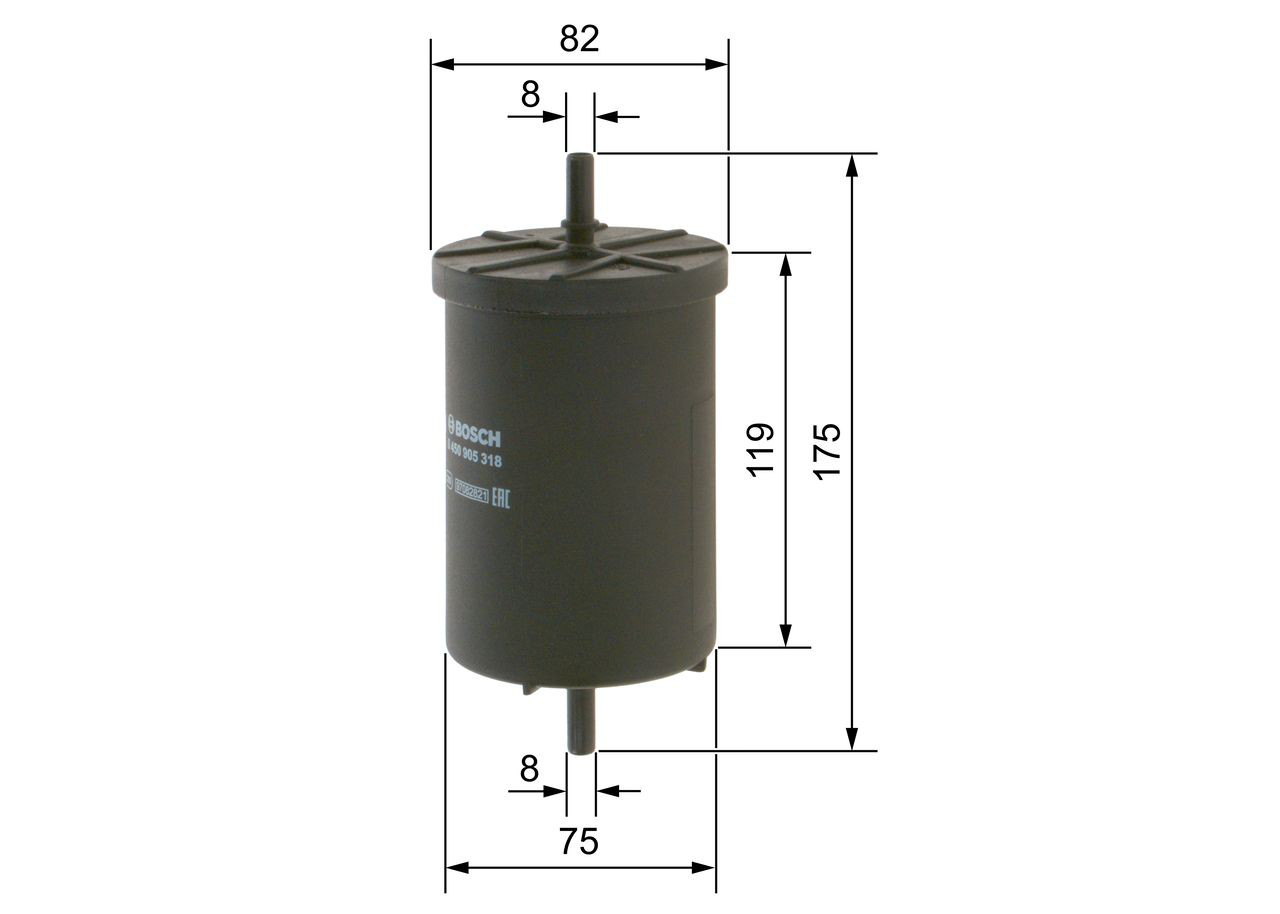 Compre 0450905318 Bosch Filtro de combustível