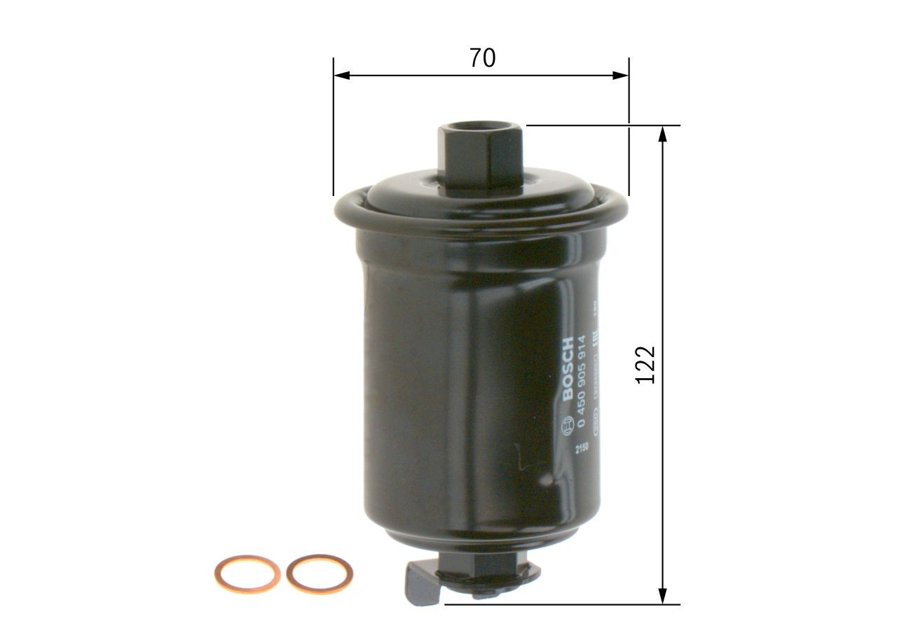 Filtro de combustível 0450905914 Bosch
