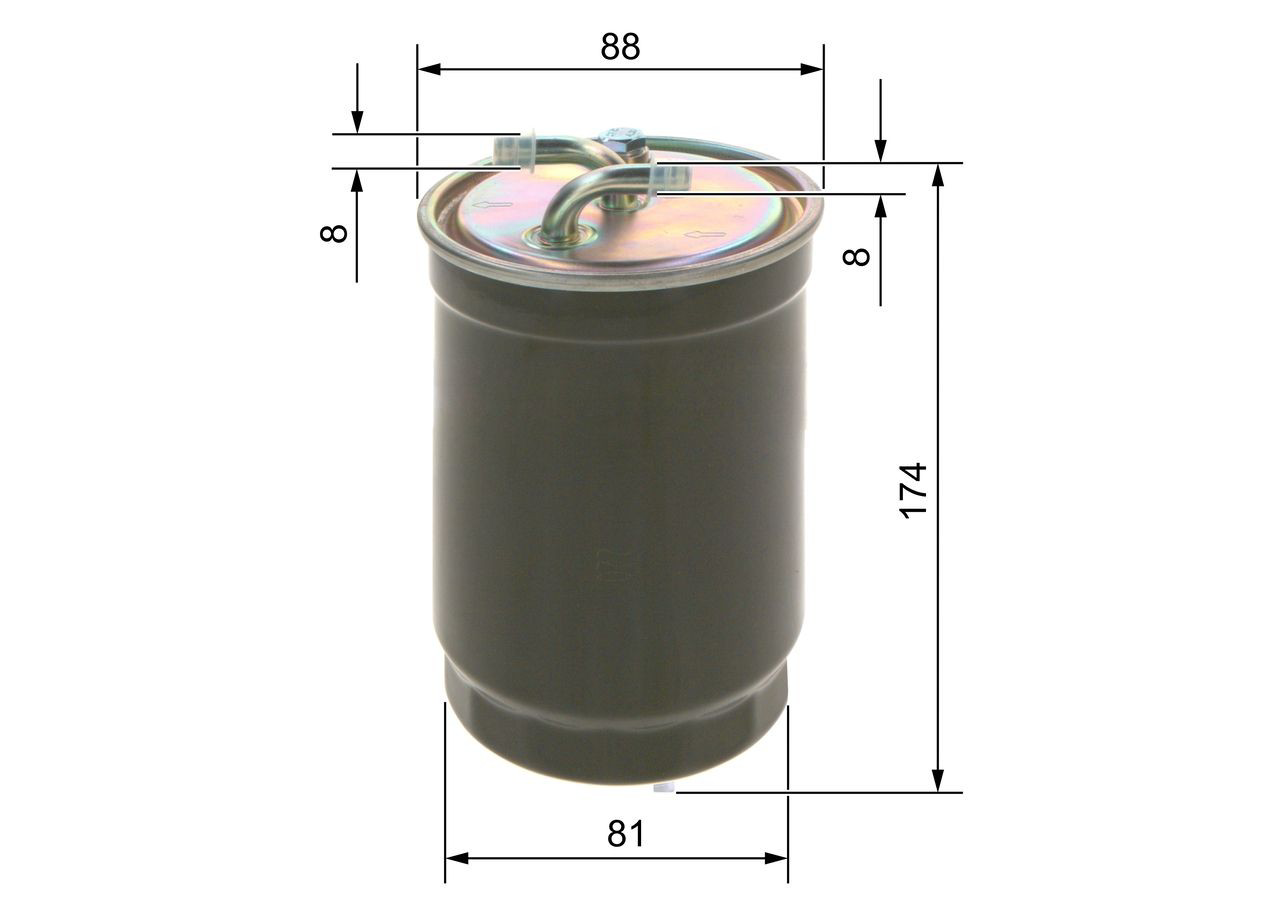 Filtro de combustível 0450906172 Bosch
