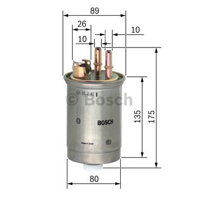 Filtro de combustível 0450906357 Bosch