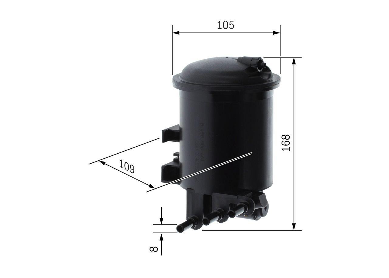 Filtro de combustível 0450906461 Bosch