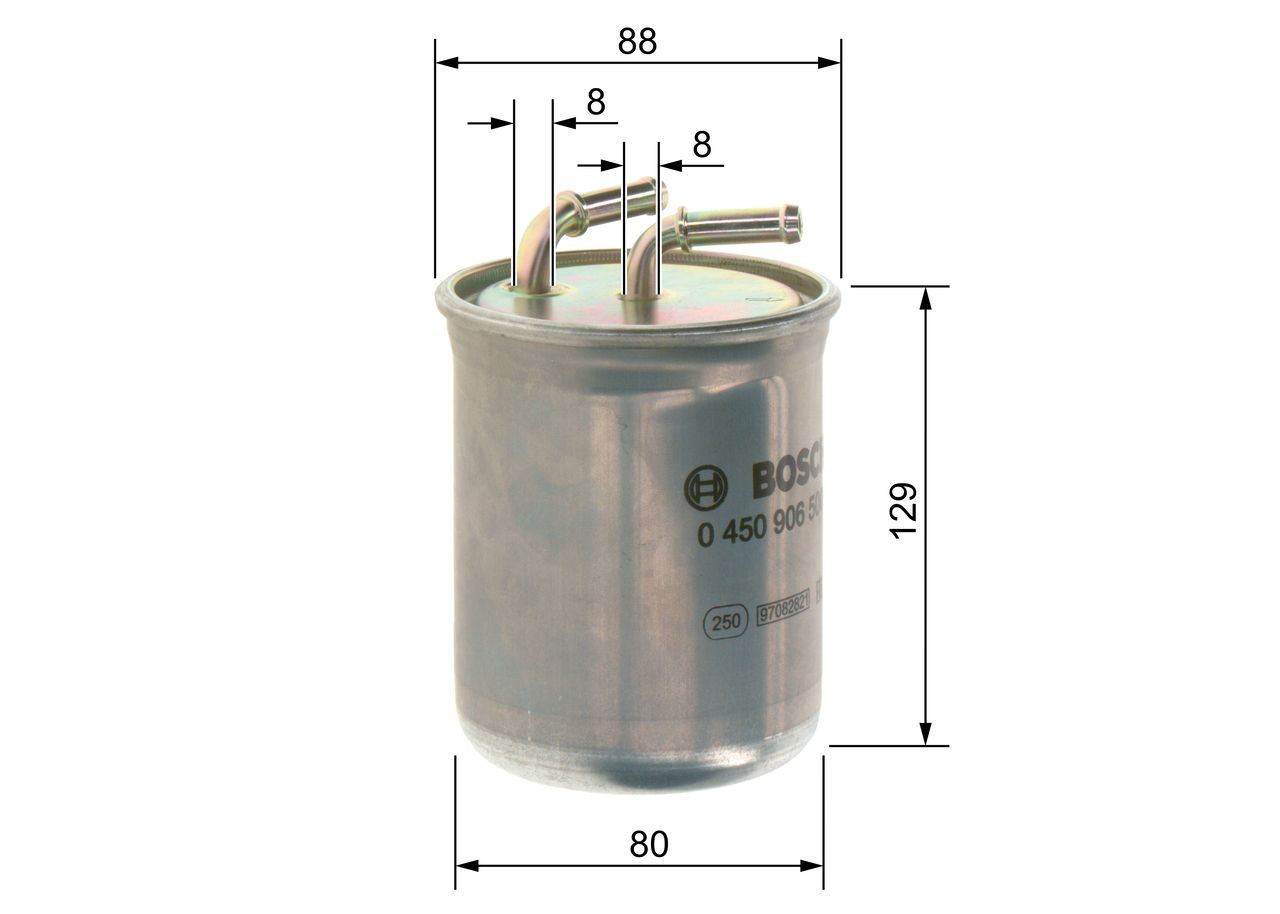 Filtro de combustível 0450906500 Bosch