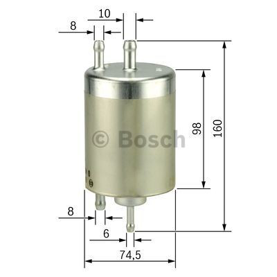 Filtro de combustível 0450915003 Bosch