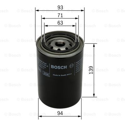 Filtro de óleo 0451103238 Bosch