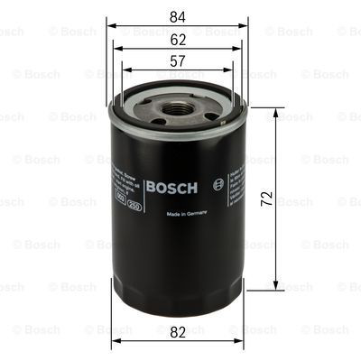 0451103316 Bosch Filtro de óleo