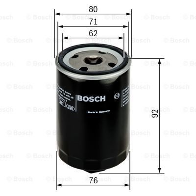 Filtro de óleo 0451103318 Bosch