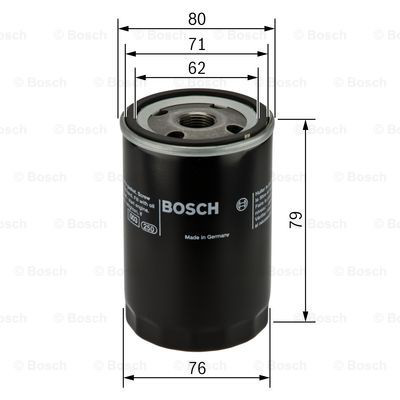 0451103354 Bosch Filtro de óleo
