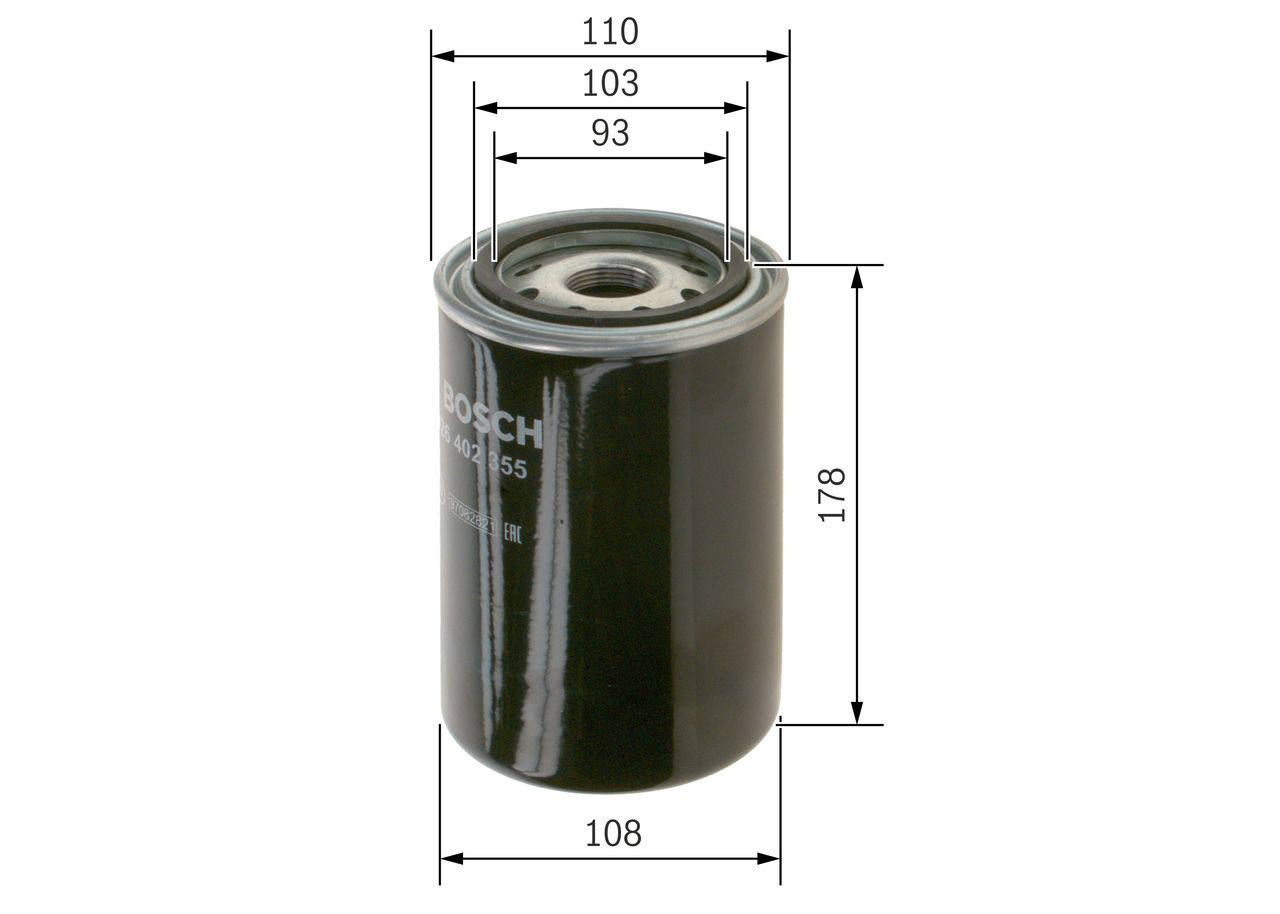 0451301207 Bosch Filtro de óleo