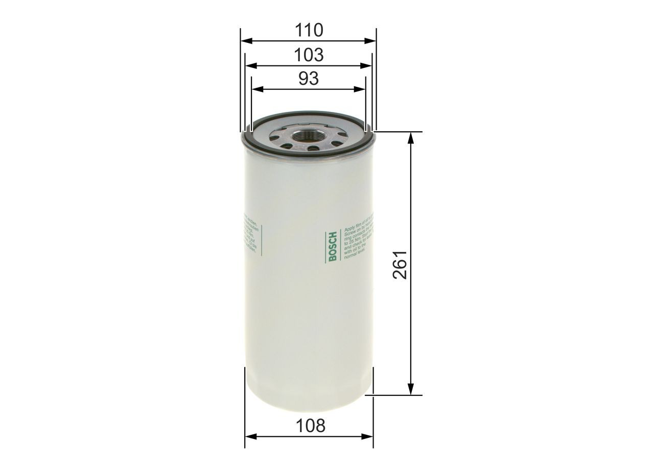 Filtro de óleo 0451403077 Bosch