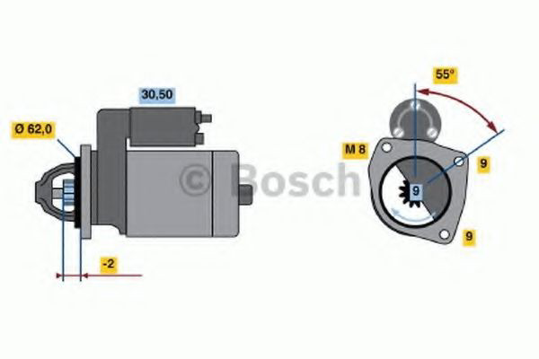 Motor de arranco Bosch 0986013850 preço, a partir de 54,36 USD