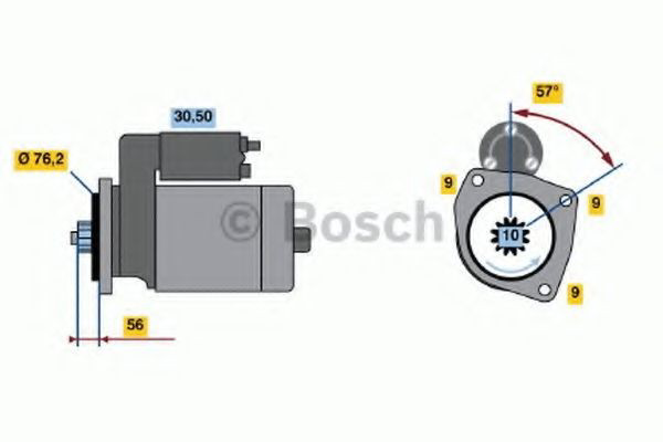 0986016990 Bosch Motor de arranco