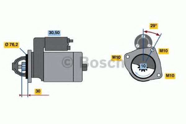 Motor de arranco Bosch 0986017060 preço, a partir de 46,55 USD