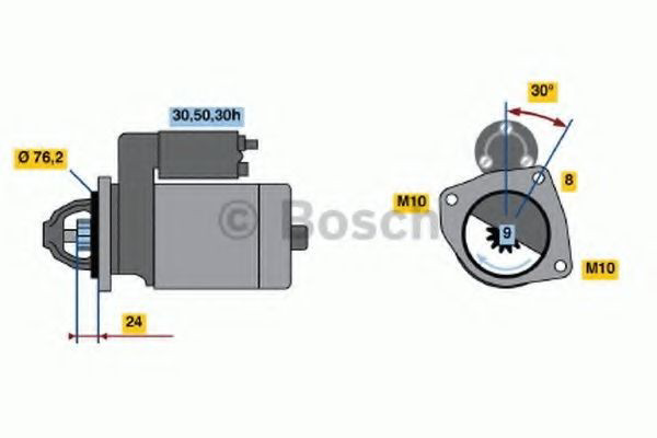 Motor de arranco Bosch 0986017110 preço, a partir de 113,61 USD