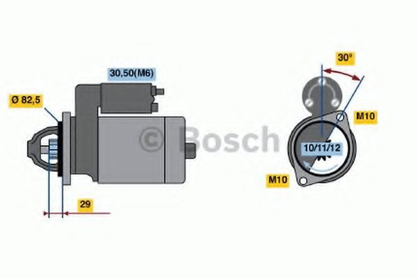 0986017260 Bosch Motor de arranco