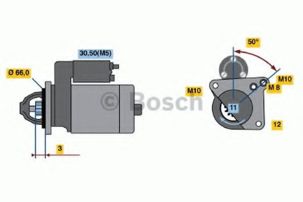 0986020131 Bosch Motor de arranco