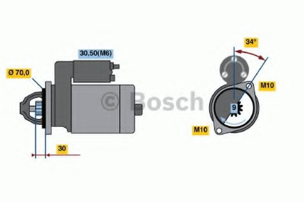 Motor de arranco Volkswagen Passat 358 ao melhor preço