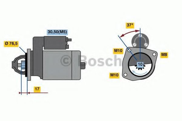 Motor de arranco Bosch 0986023530