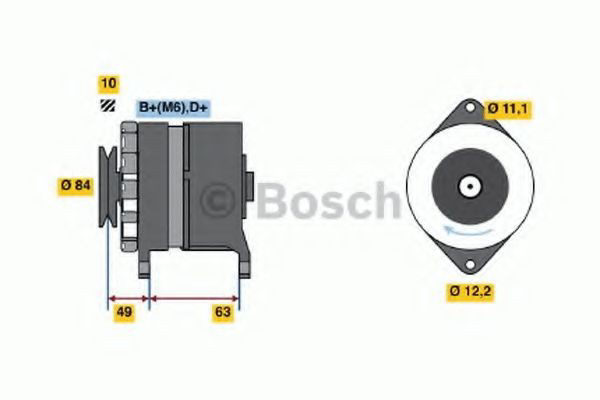 0986033880 Bosch Gerador