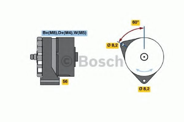 Gerador 0986034430 Bosch