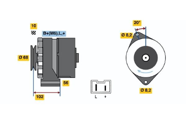 Compre 0986034740 Bosch Gerador