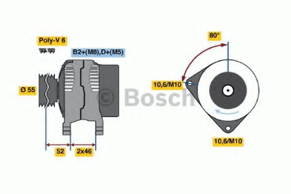 Gerador Bosch 0986041930