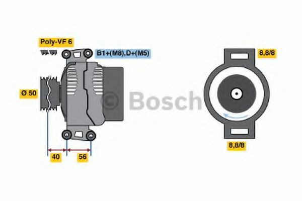 Gerador Bosch 0986043910 preço, a partir de 279,70 USD