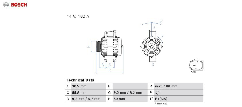 Gerador Bosch 0986084980 preço, a partir de 312,37 USD